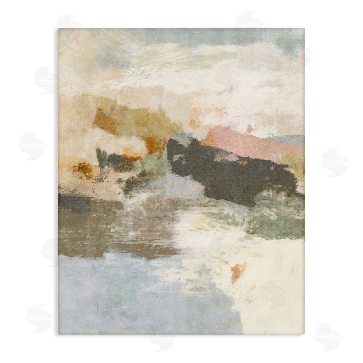 Suzanne Nicoll Abstract Rustic Painting Stretched Canvas Wall Art Print