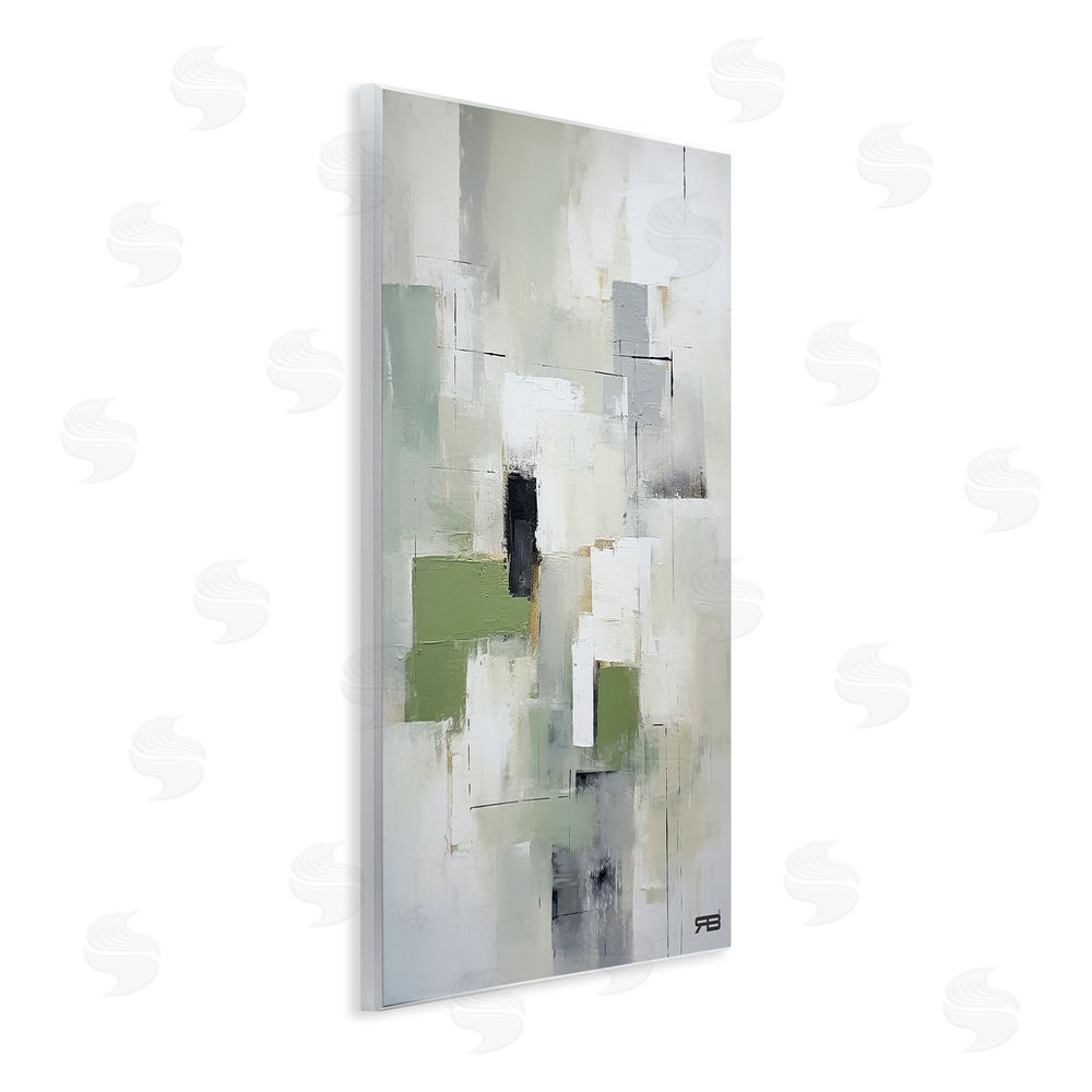 RB Subtle Grey Shapes Wall Plaque Art Print