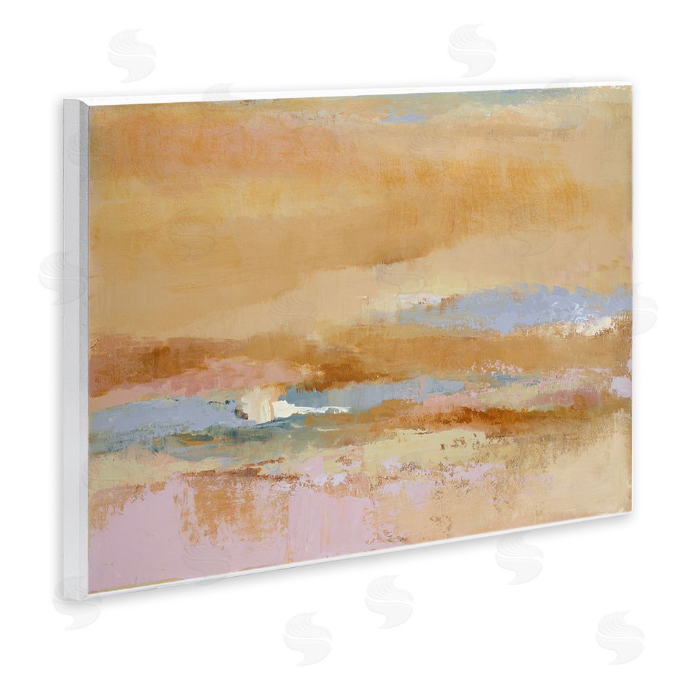 Lanie Loreth Rustic Tan Abstraction Wall Plaque Art Print