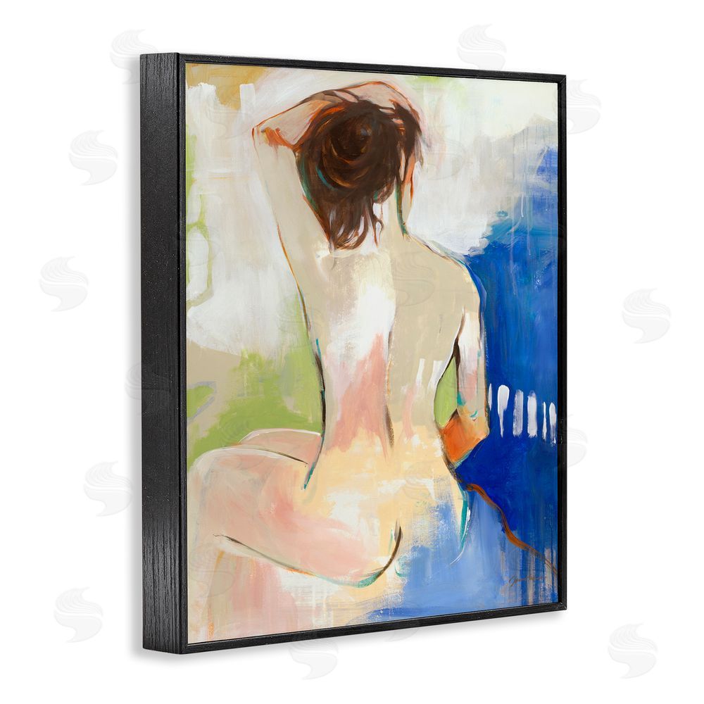 Liz Jardine Modern Nude Figure Black Framed Giclee Wall Art Print