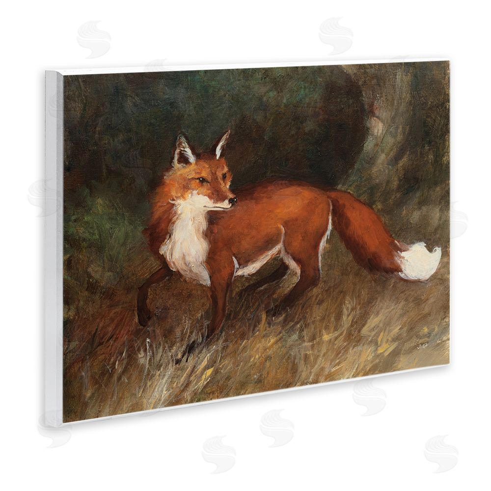 Julia Purinton Wild Fox in Forest Wall Plaque Art Print