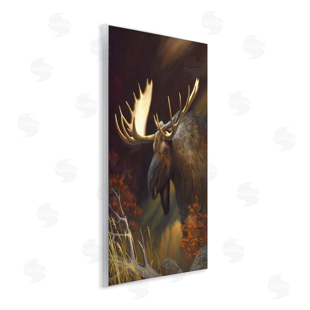 Leo Stans Woodland Moose Portrait Wall Plaque Art Print