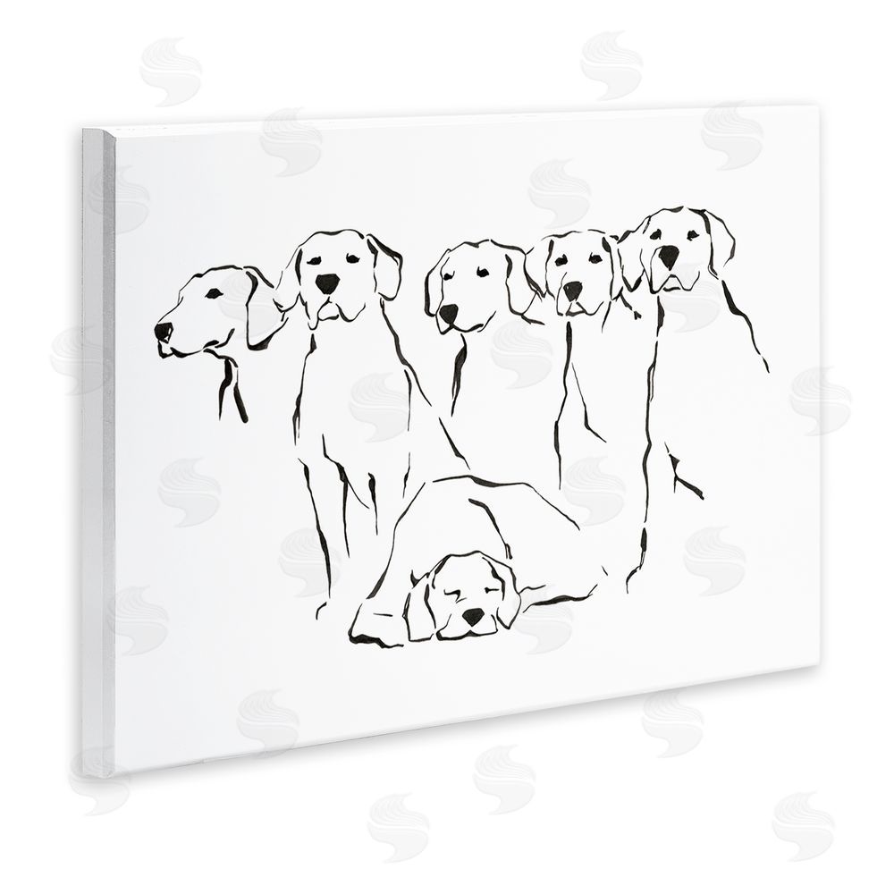Ethan Harper Minimal Dogs Doodle Wall Plaque Art Print