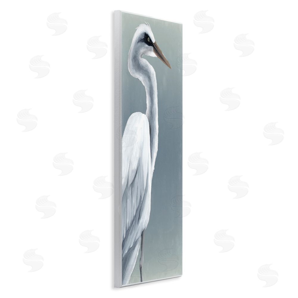 Grace Popp White Heron Portrait Wall Plaque Art Print