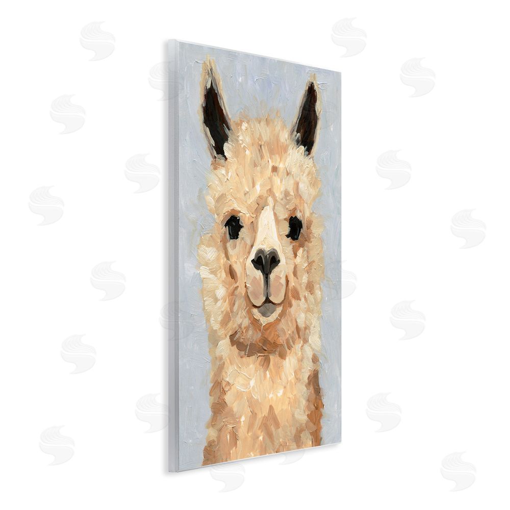 Victoria Barnes Fuzzy Alpaca Painting Wall Plaque Art Print