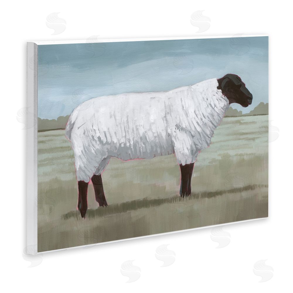 Grace Popp Sheep on Farm Painting Wall Plaque Art Print