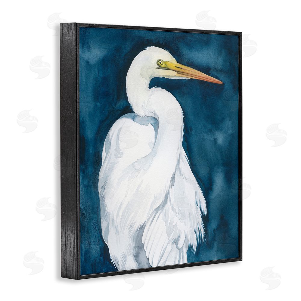 Grace Popp Sea Bird Portrait Black Framed Giclee Wall Art Print