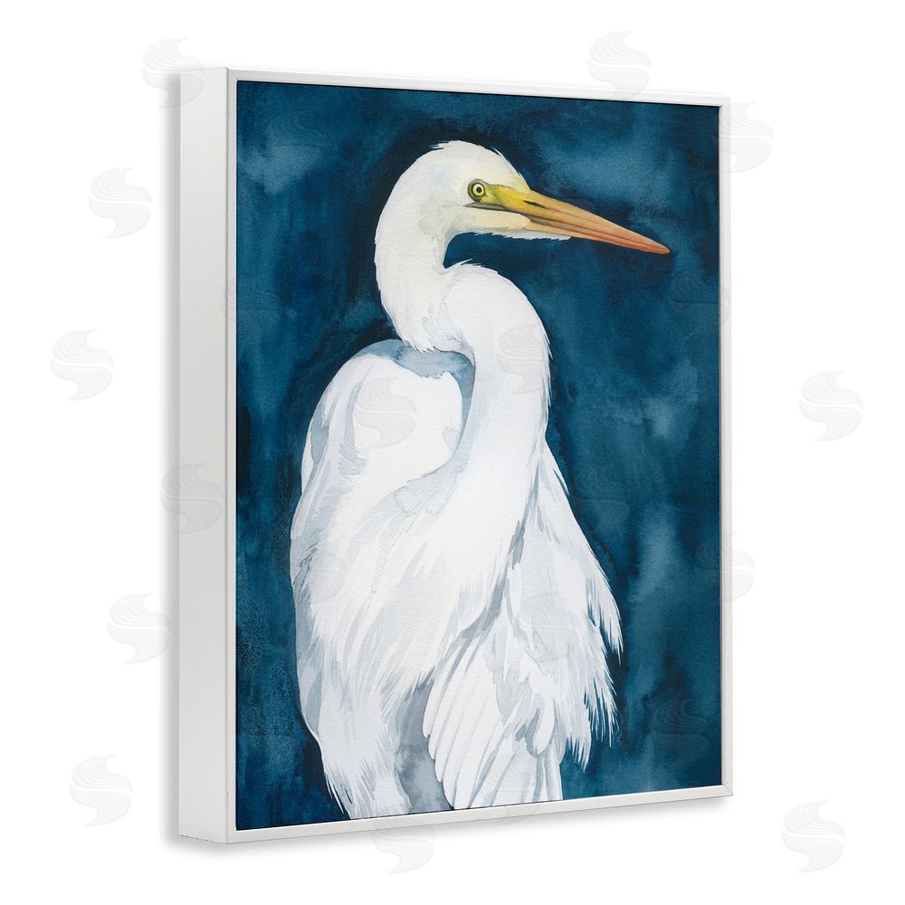 Grace Popp Sea Bird Portrait White Framed Giclee Wall Art Print