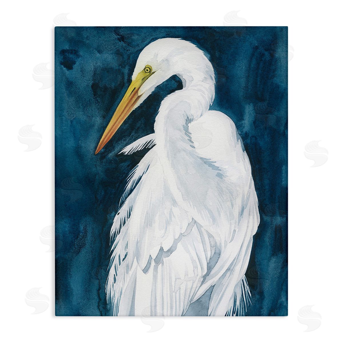 Grace Popp Nautical Bird Portrait Stretched Canvas Wall Art Print