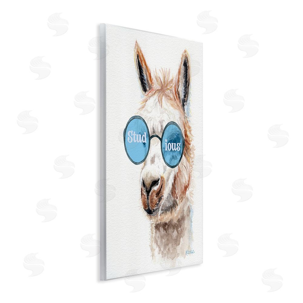 Jennifer Redstreake Stud-ious Funny Llama Wall Plaque Art Print