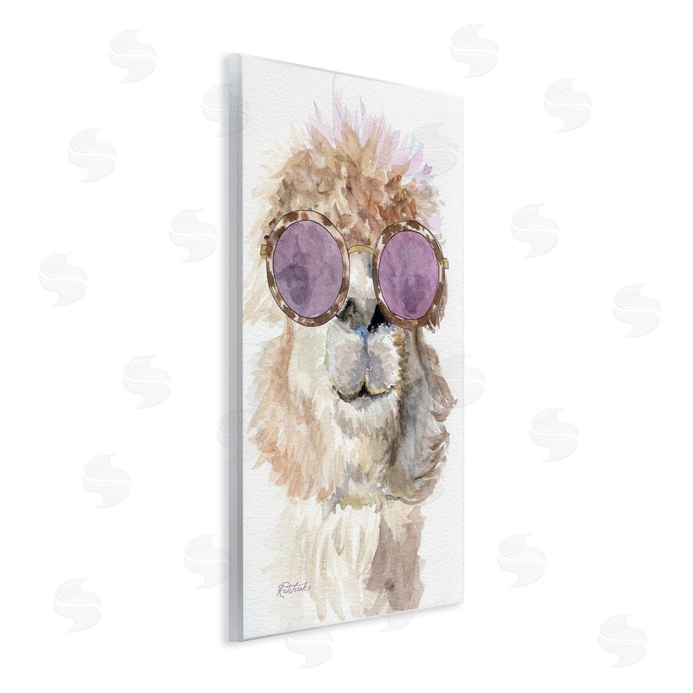 Jennifer Redstreake Fashionable Alpaca Portrait Wall Plaque Art Print