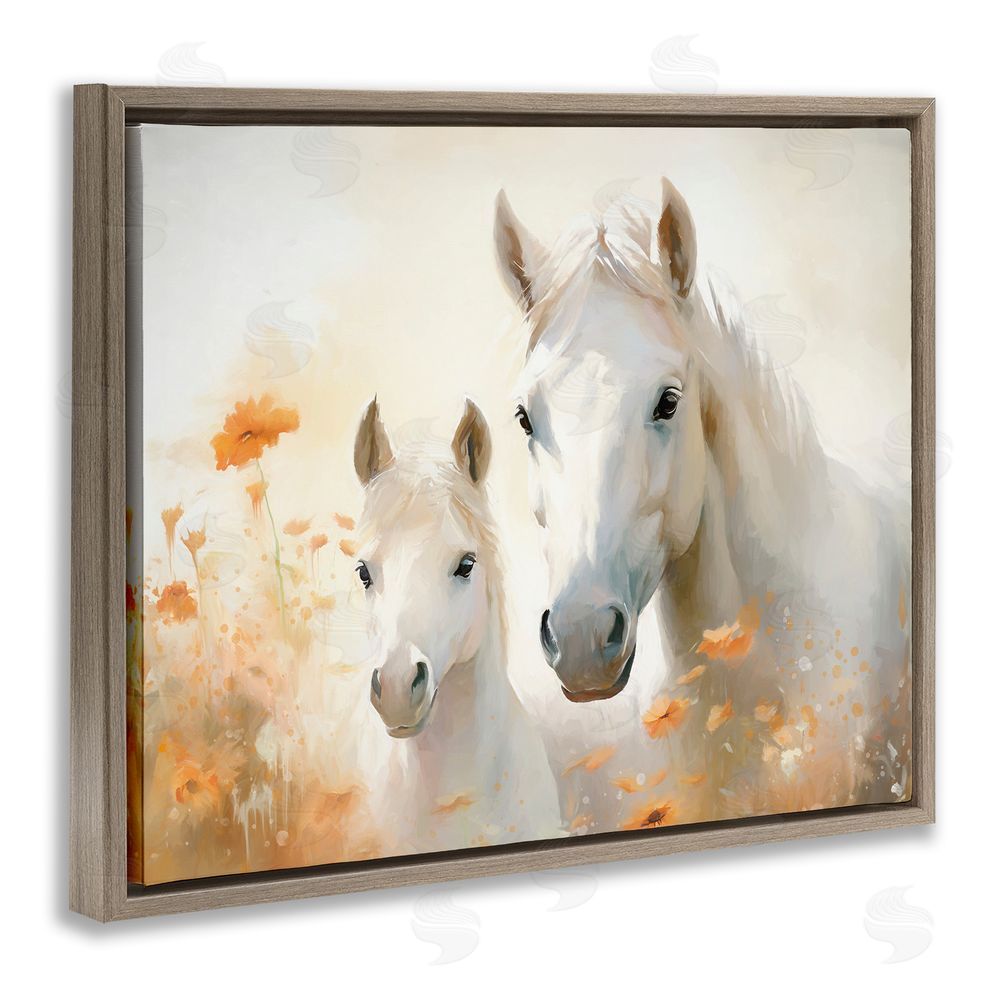 Ramona Murdock Horse & Foal with Flowers