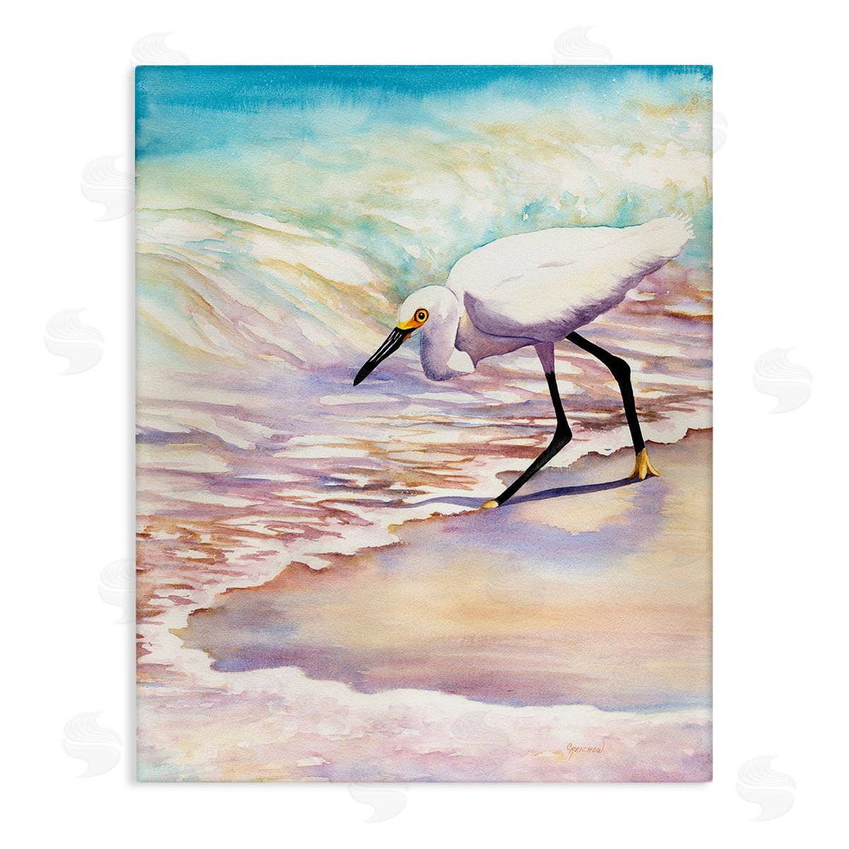 Christine Reichow Bird on Pastel Shore