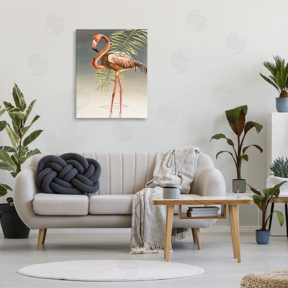 Christine Reichow Flamingo with Water Ripple