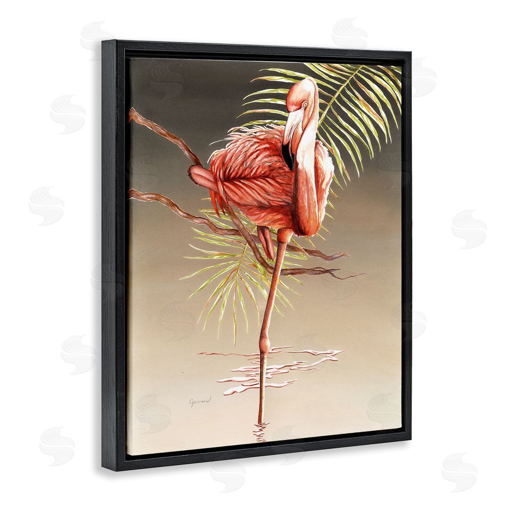 Christine Reichow Flamingo Balancing with Leaf