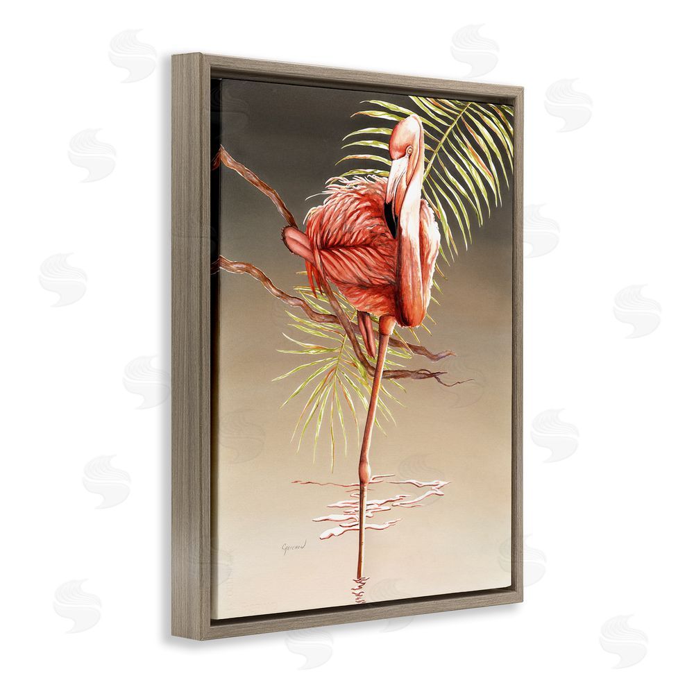 Christine Reichow Flamingo Balancing with Leaf