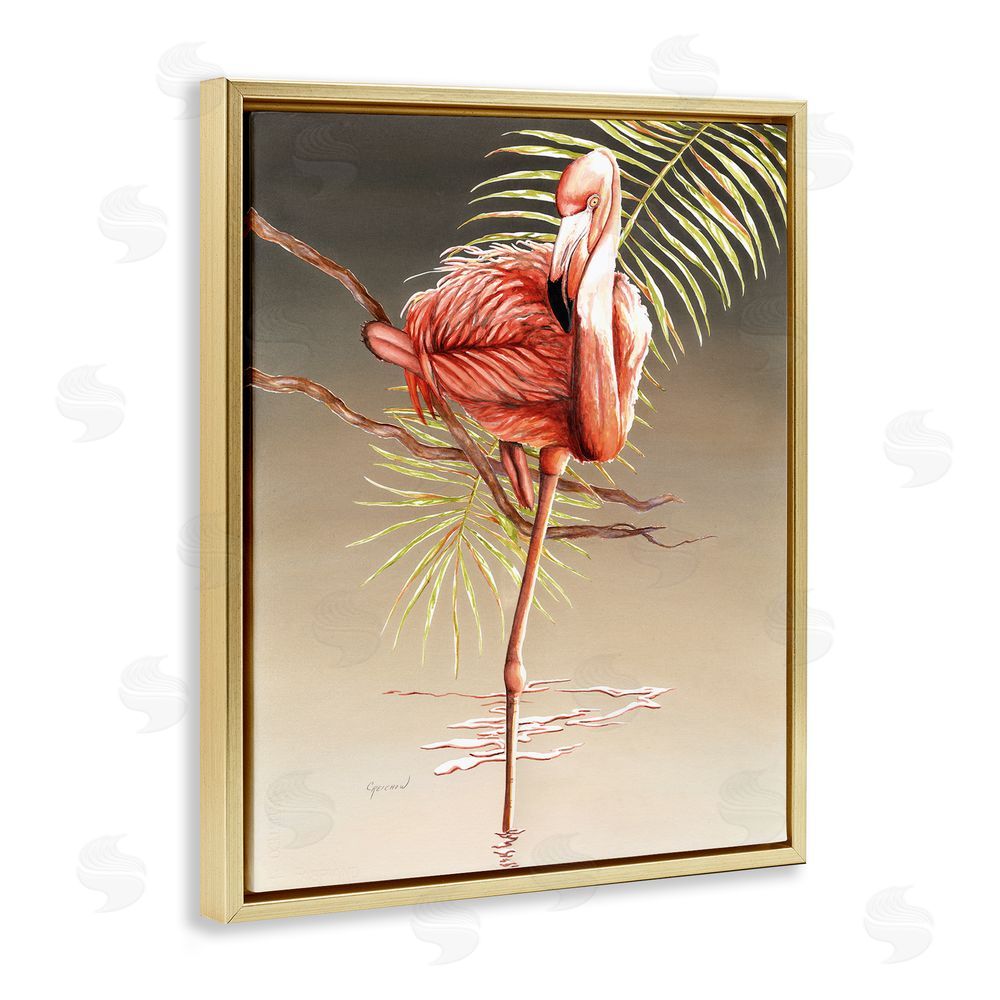 Christine Reichow Flamingo Balancing with Leaf