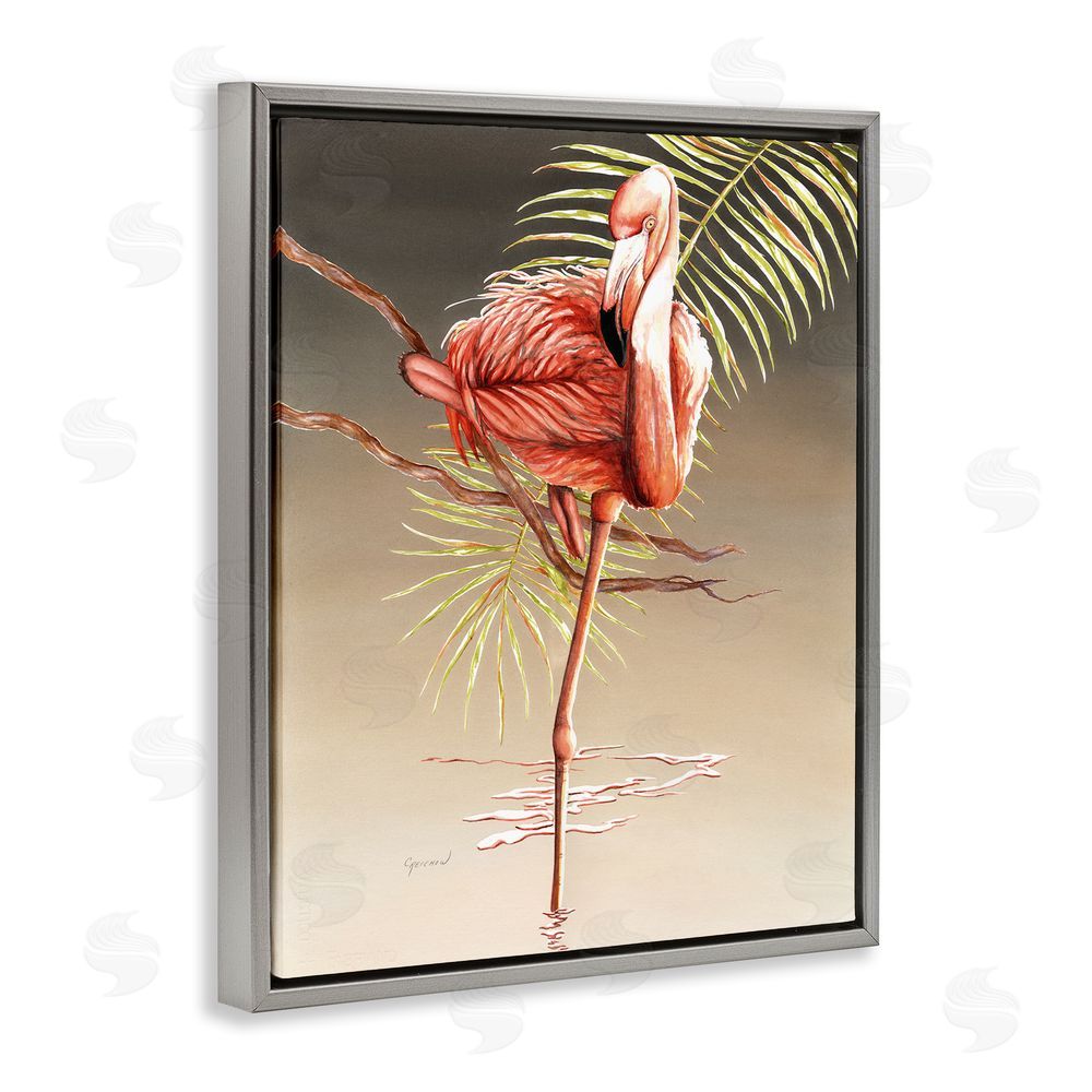 Christine Reichow Flamingo Balancing with Leaf