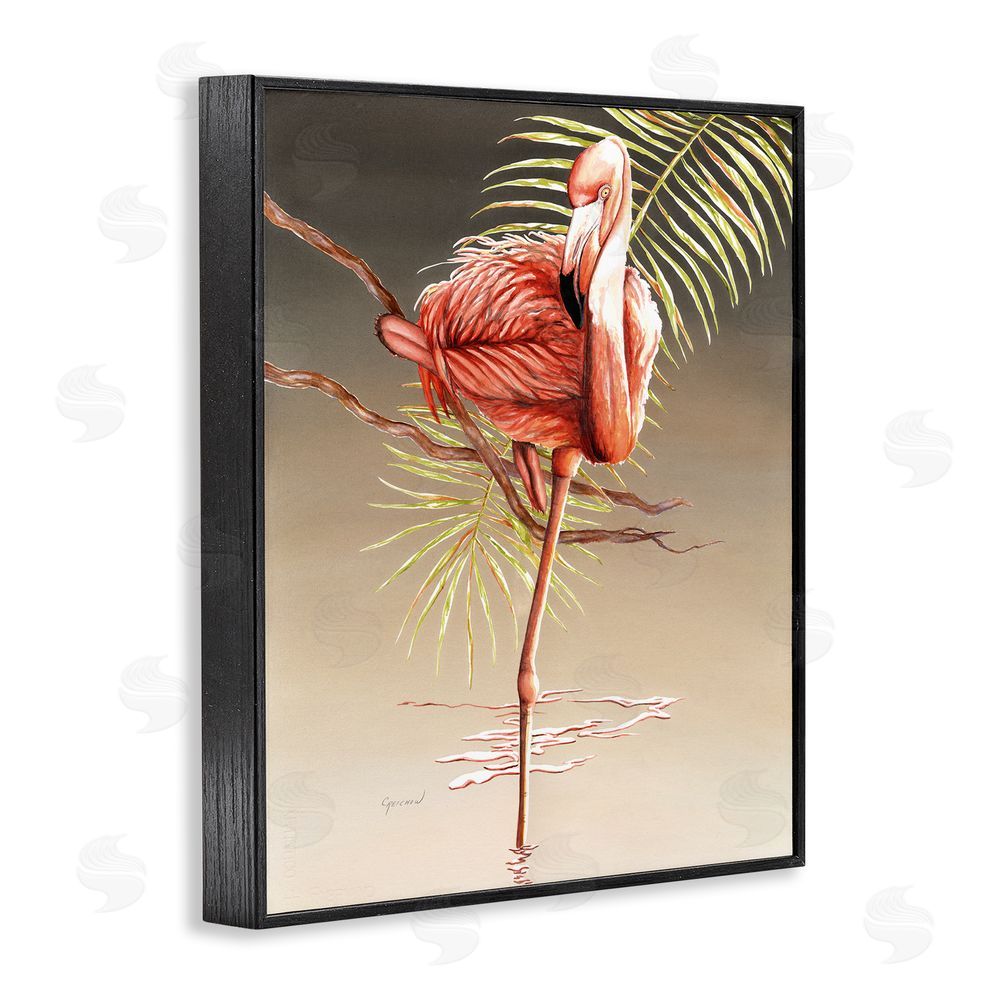 Christine Reichow Flamingo Balancing with Leaf