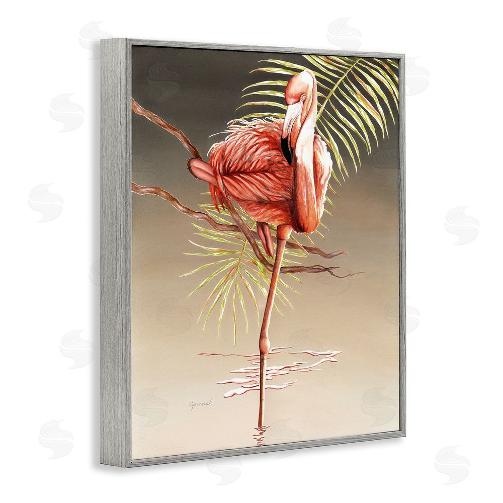 Christine Reichow Flamingo Balancing with Leaf