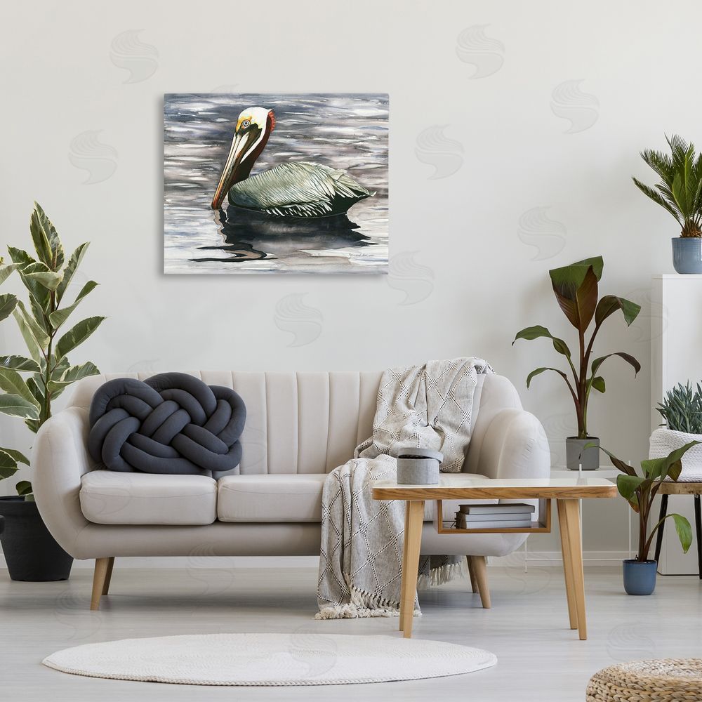 Christine Reichow Swimming Nautical Pelican