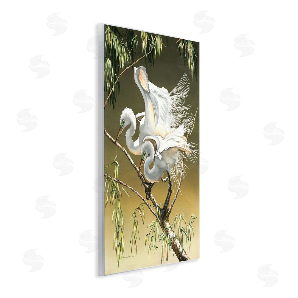 Christine Reichow Egrets Perched on Branch