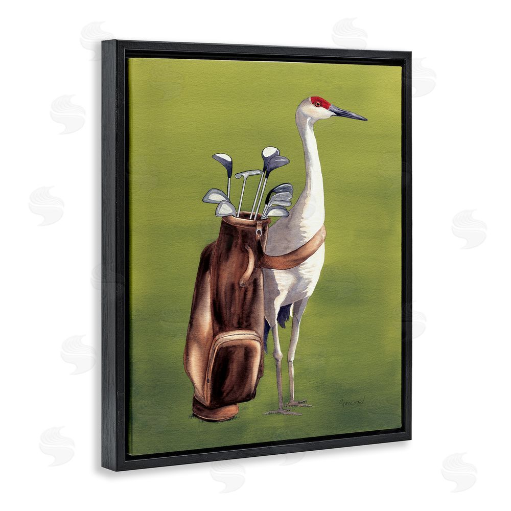 Christine Reichow Crane Bird with Golf Clubs