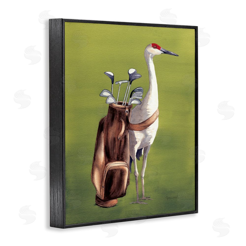 Christine Reichow Crane Bird with Golf Clubs