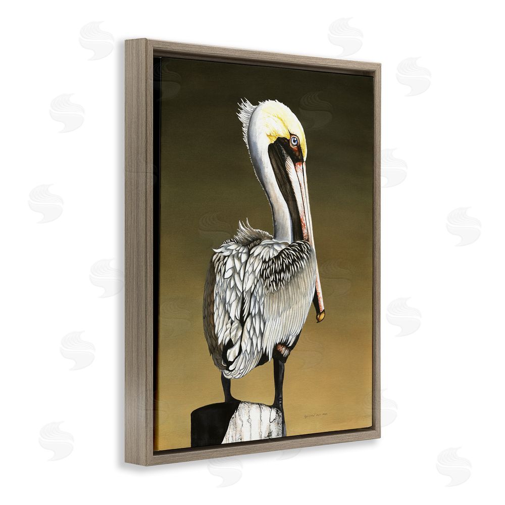 Christine Reichow Pelican with Intense Gaze