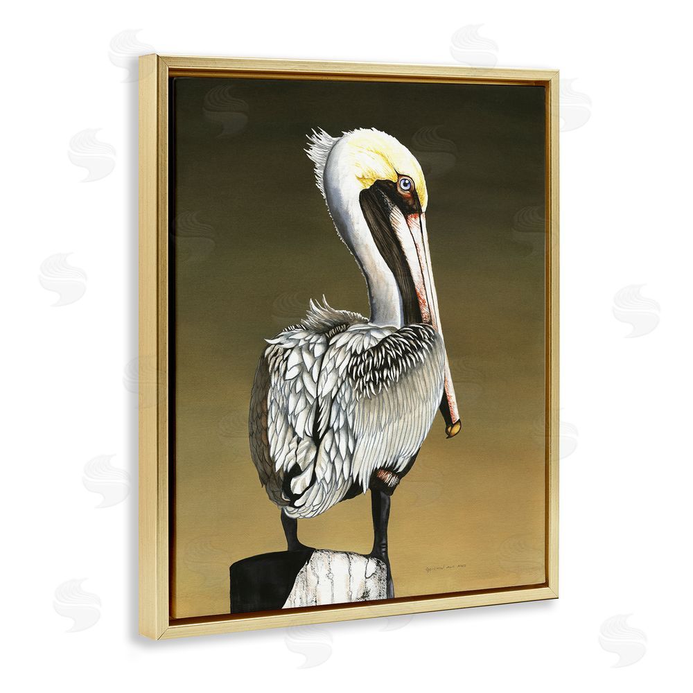 Christine Reichow Pelican with Intense Gaze