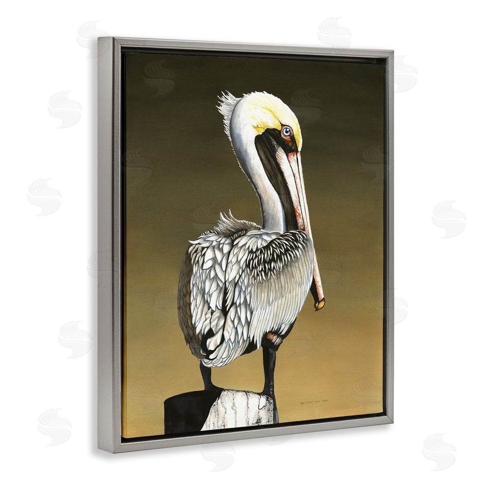 Christine Reichow Pelican with Intense Gaze