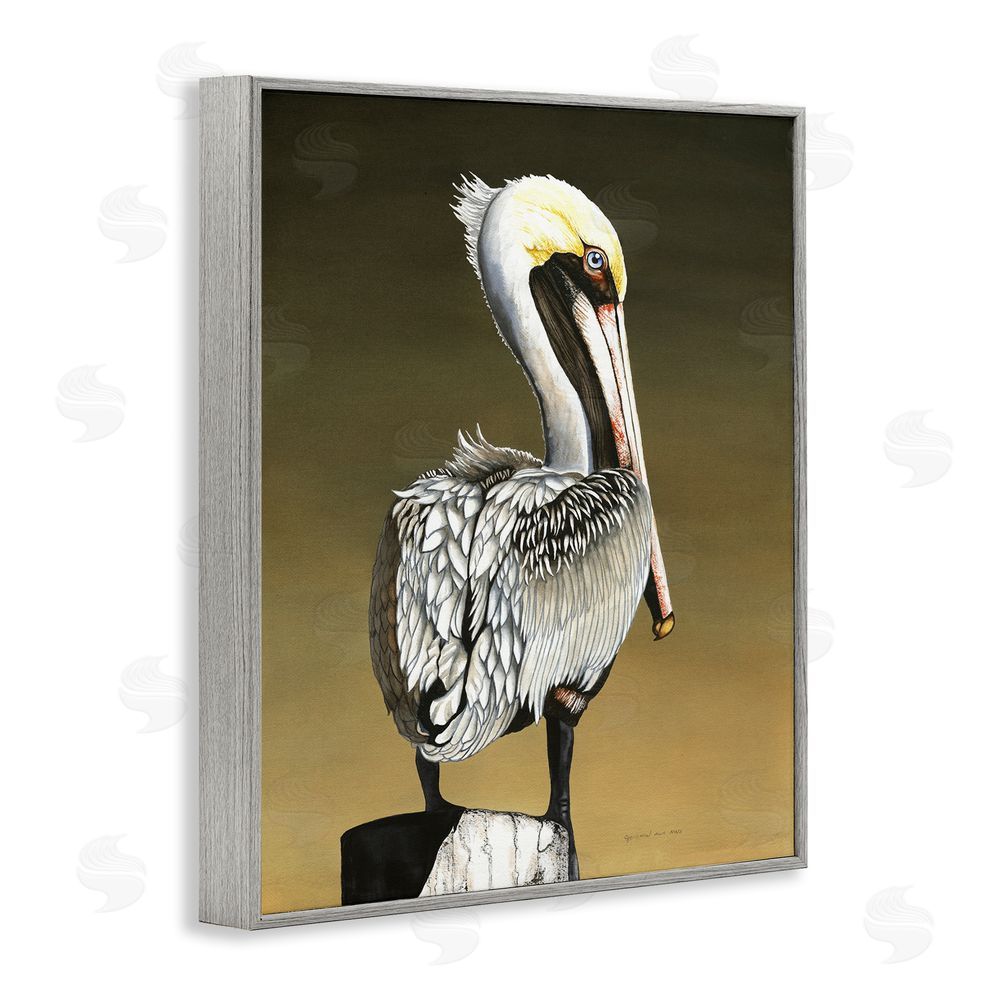 Christine Reichow Pelican with Intense Gaze