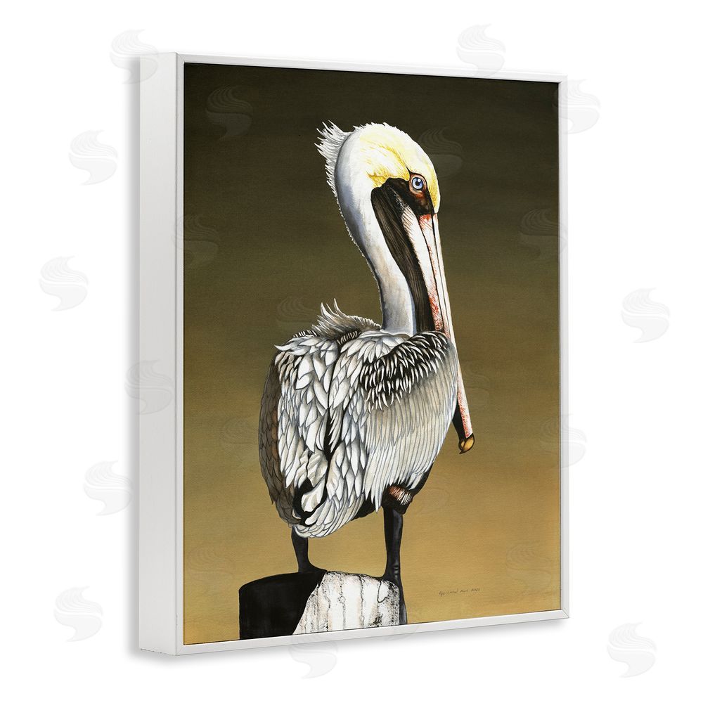 Christine Reichow Pelican with Intense Gaze