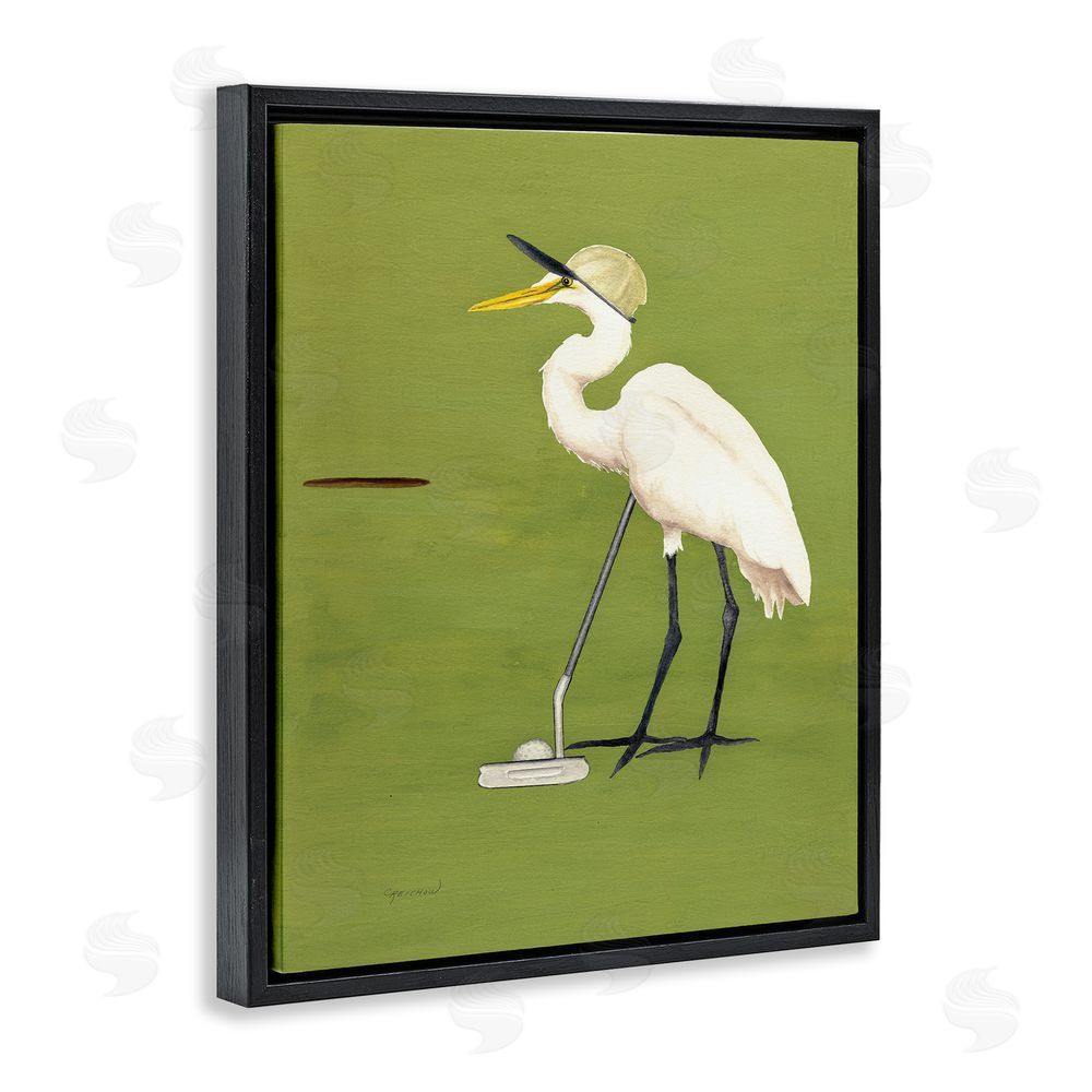 Christine Reichow Golfing Heron Bird