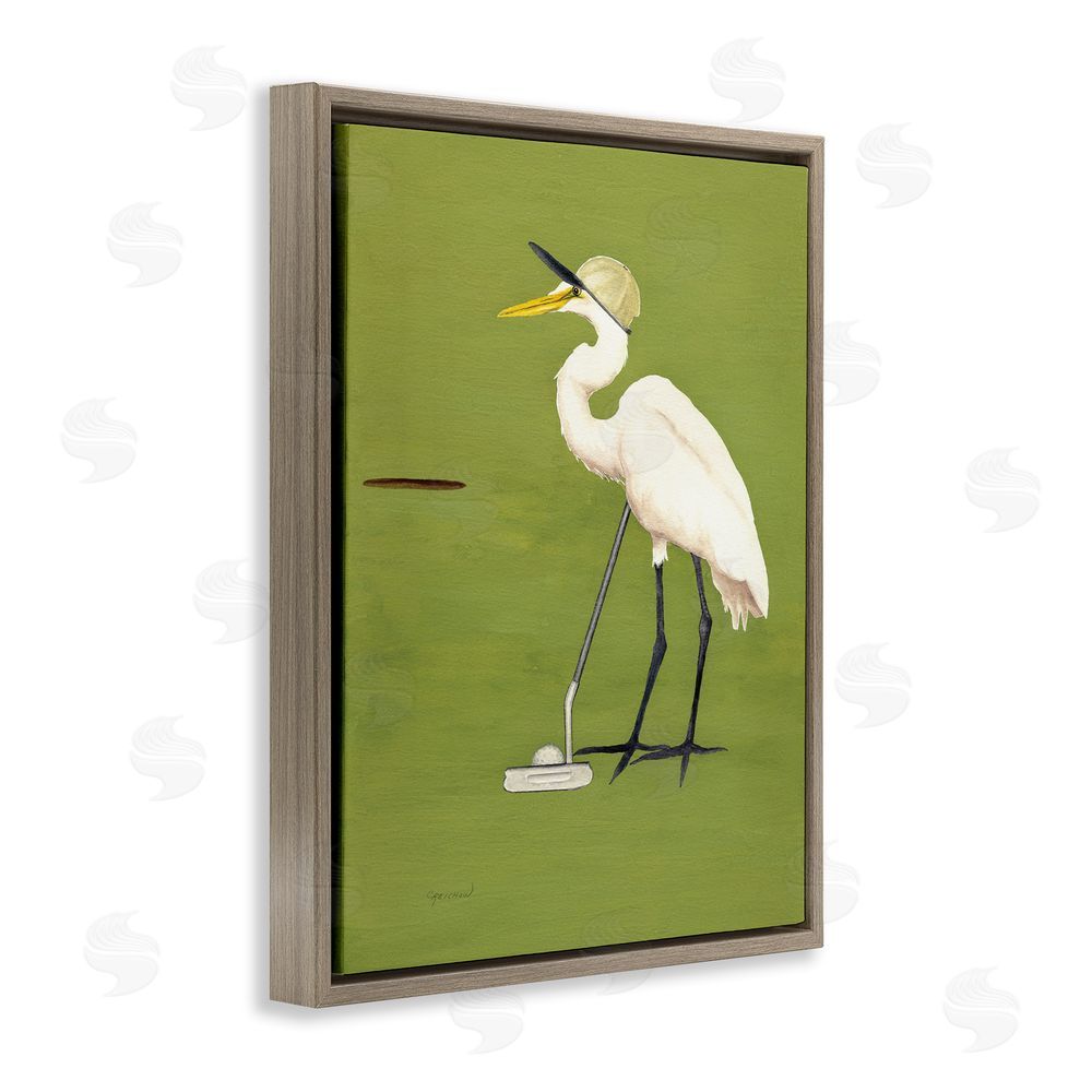 Christine Reichow Golfing Heron Bird