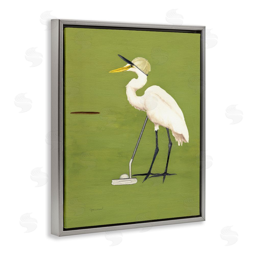 Christine Reichow Golfing Heron Bird