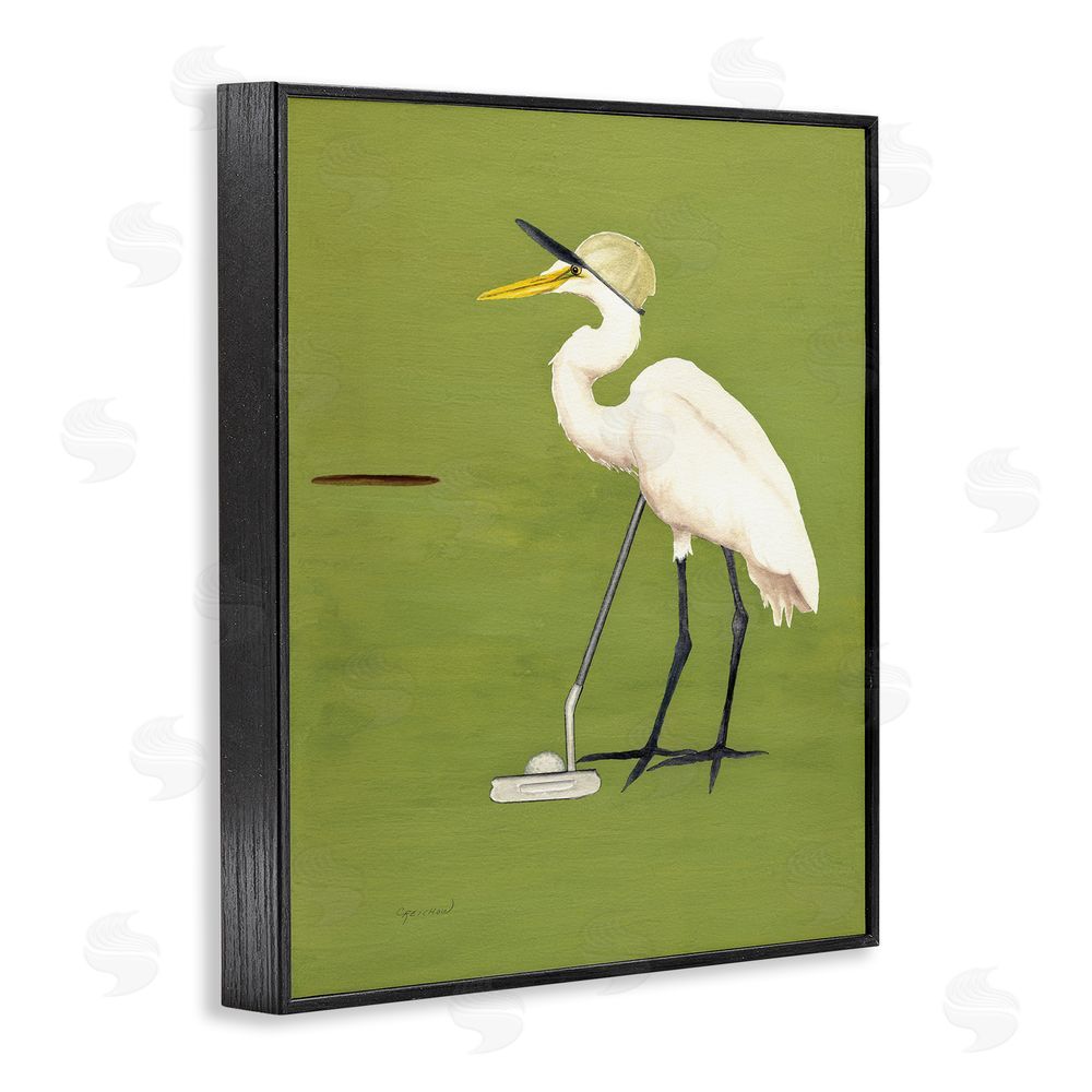 Christine Reichow Golfing Heron Bird