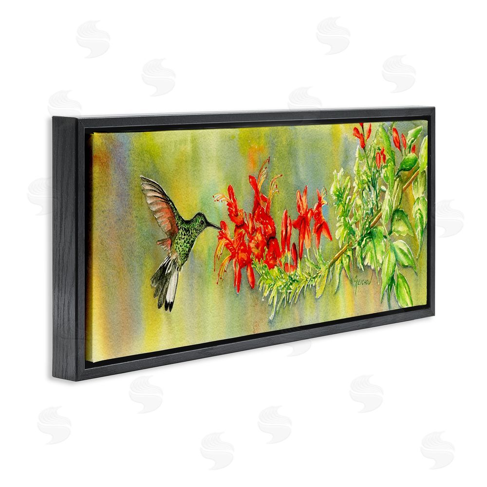 Christine Reichow Hummingbird & Red Lilies