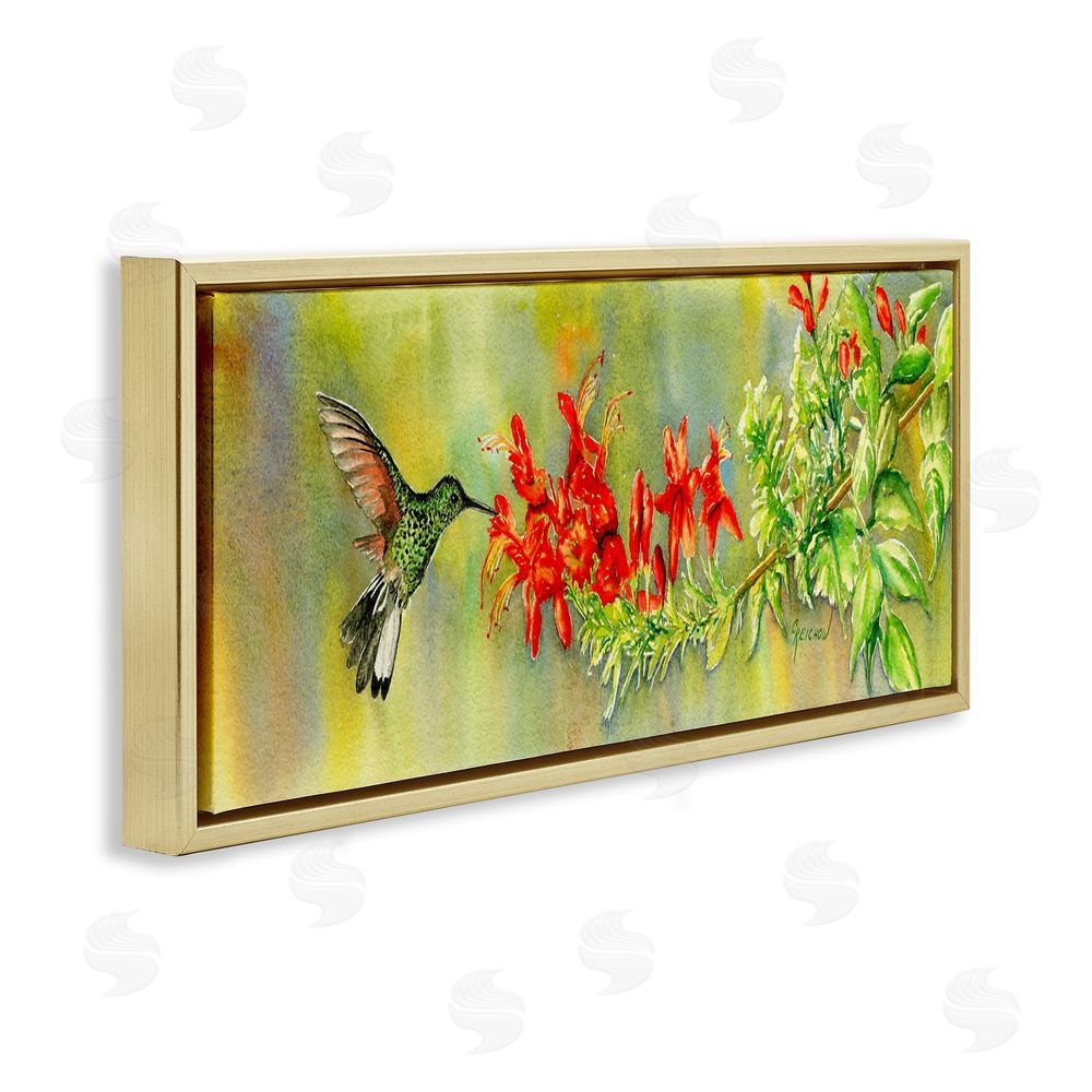 Christine Reichow Hummingbird & Red Lilies