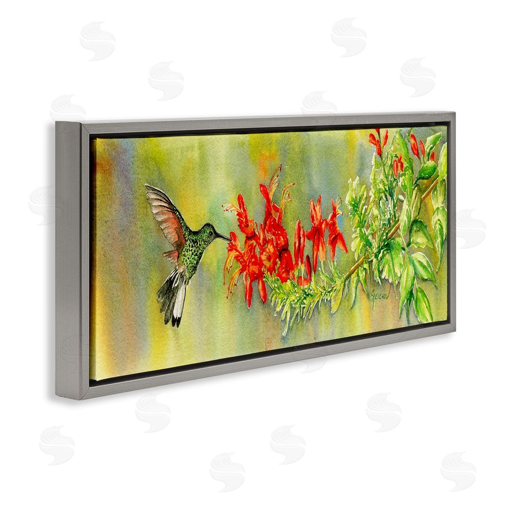 Christine Reichow Hummingbird & Red Lilies