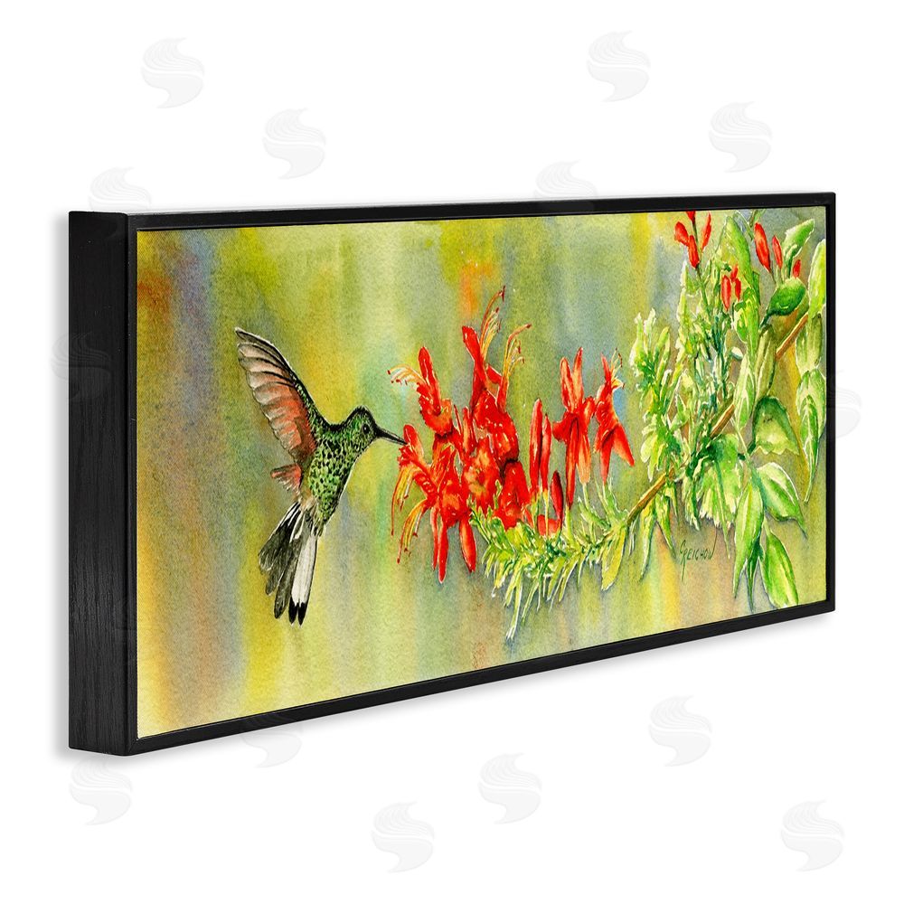 Christine Reichow Hummingbird & Red Lilies