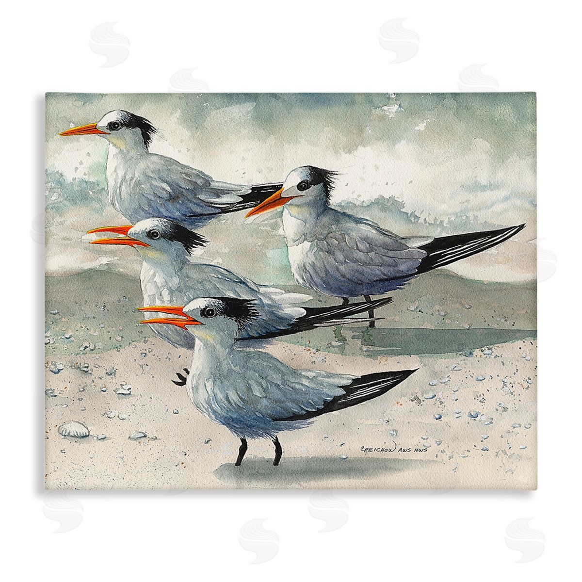 Christine Reichow Chirping Beach Birds