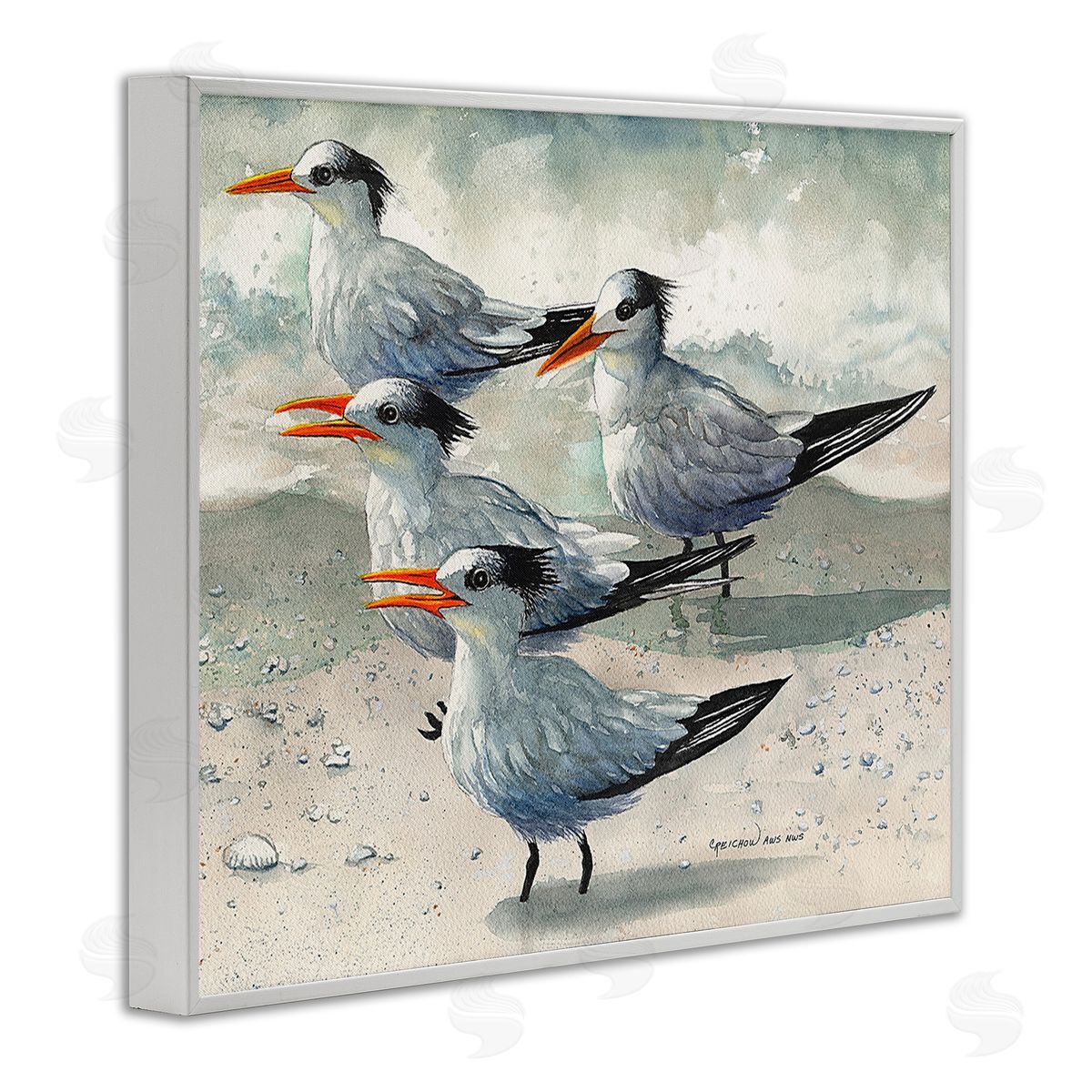 Christine Reichow Chirping Beach Birds