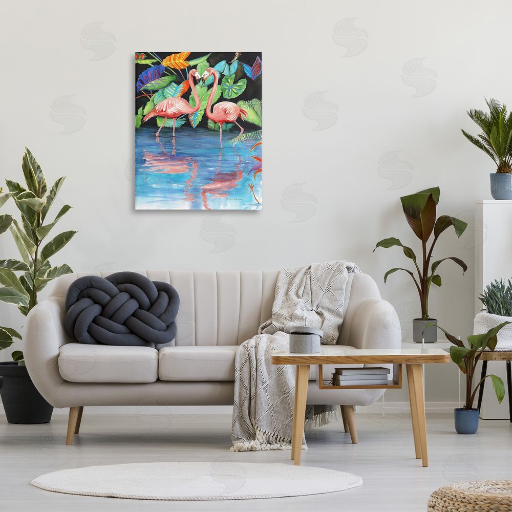 Christine Reichow Bold Flamingos Reflection