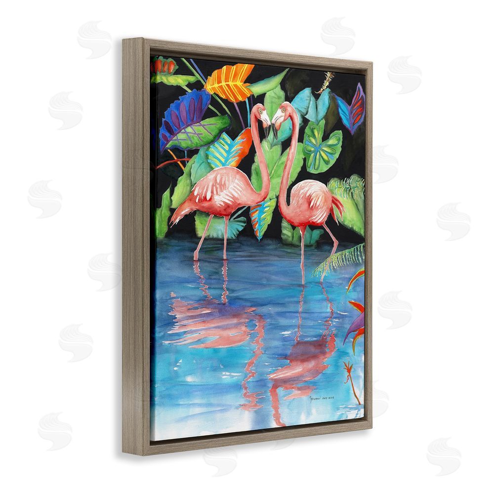 Christine Reichow Bold Flamingos Reflection