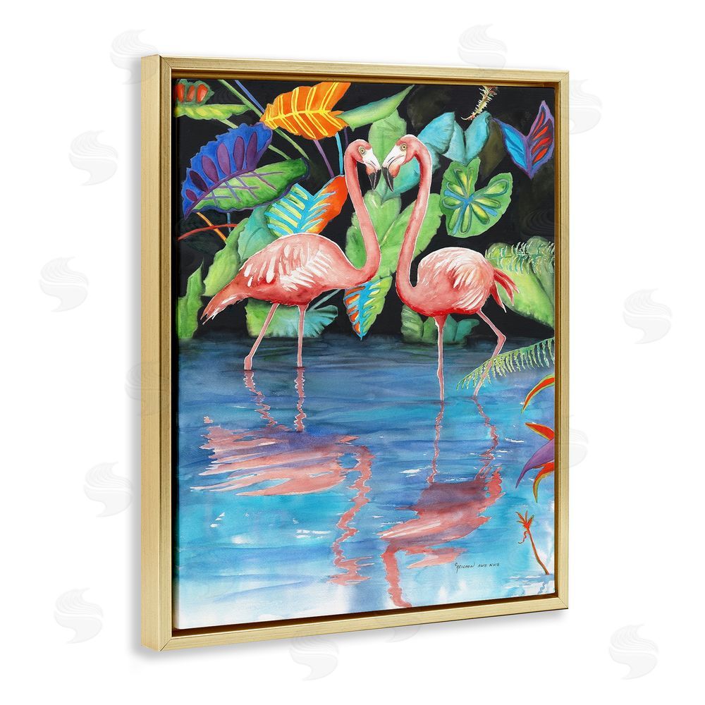 Christine Reichow Bold Flamingos Reflection