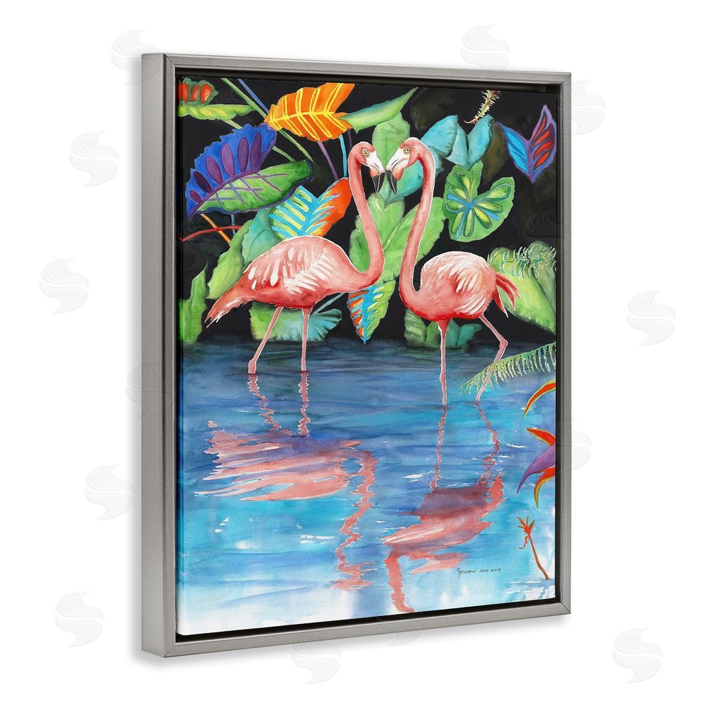 Christine Reichow Bold Flamingos Reflection