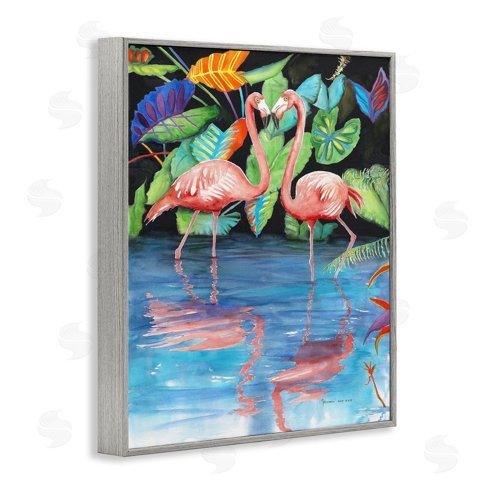 Christine Reichow Bold Flamingos Reflection