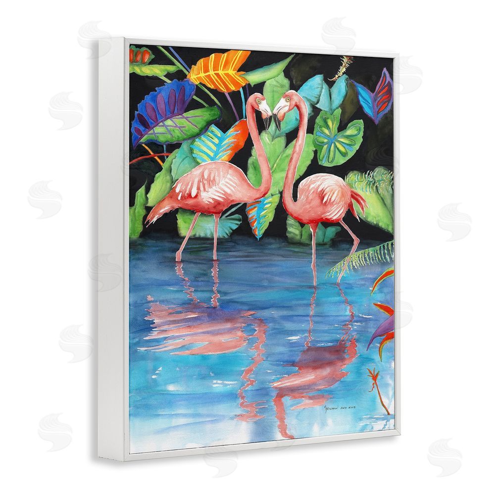 Christine Reichow Bold Flamingos Reflection