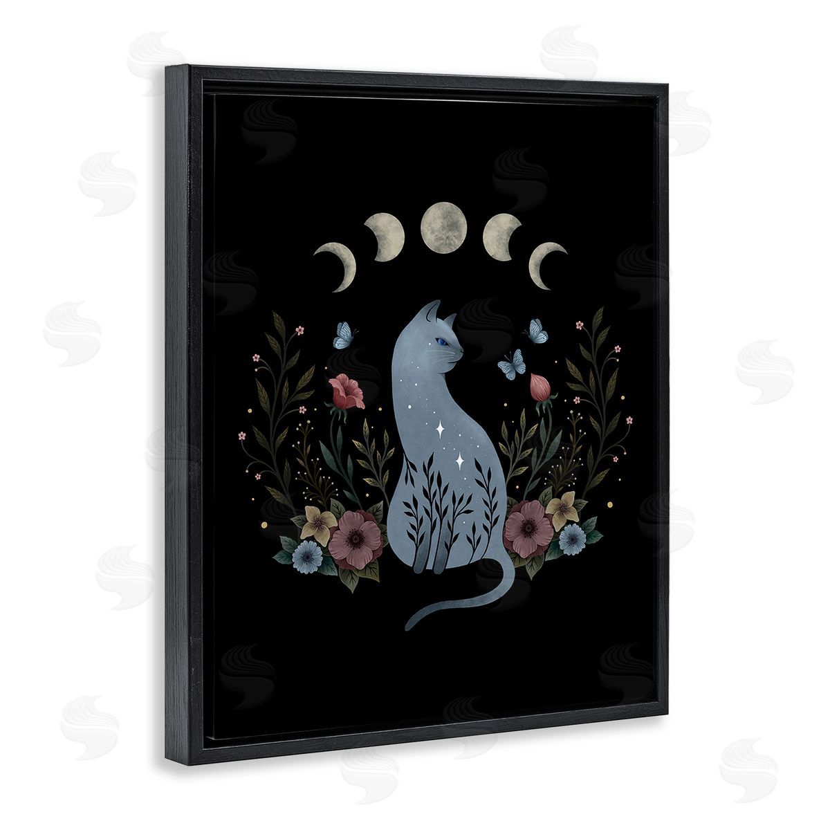 Episodic Drawings Cat & Moon Phases